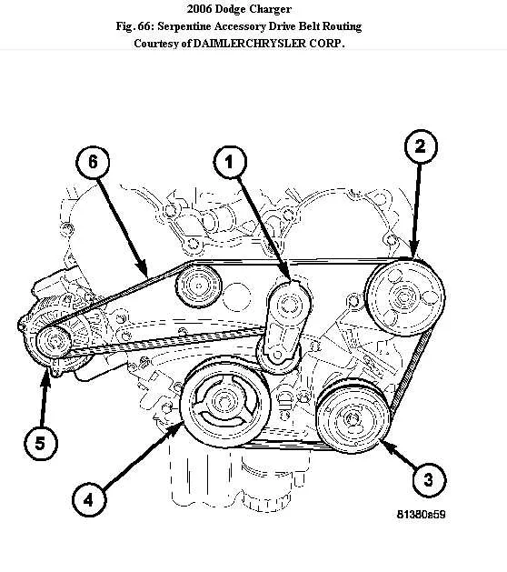 2012 5.7 hemi belt diagram