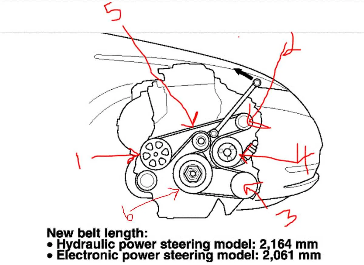 honda civic 2006 belt diagram