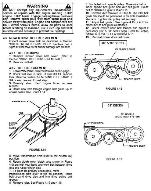 drive belt snapper belt replacement diagram