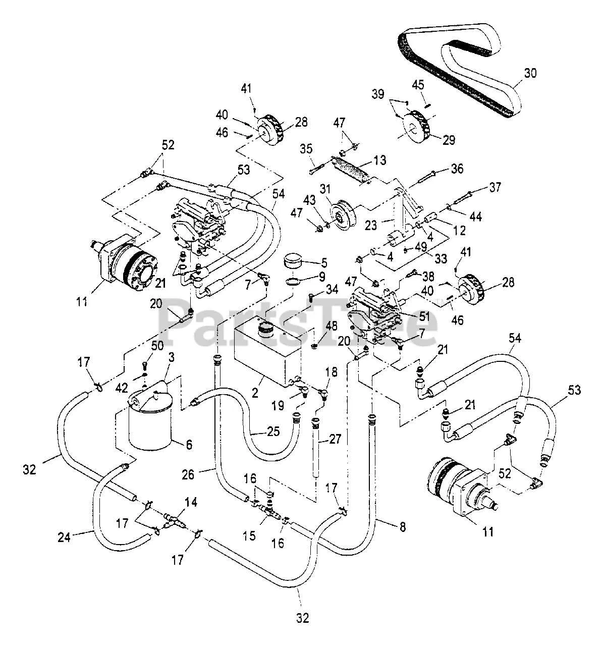 exmark 60 belt diagram