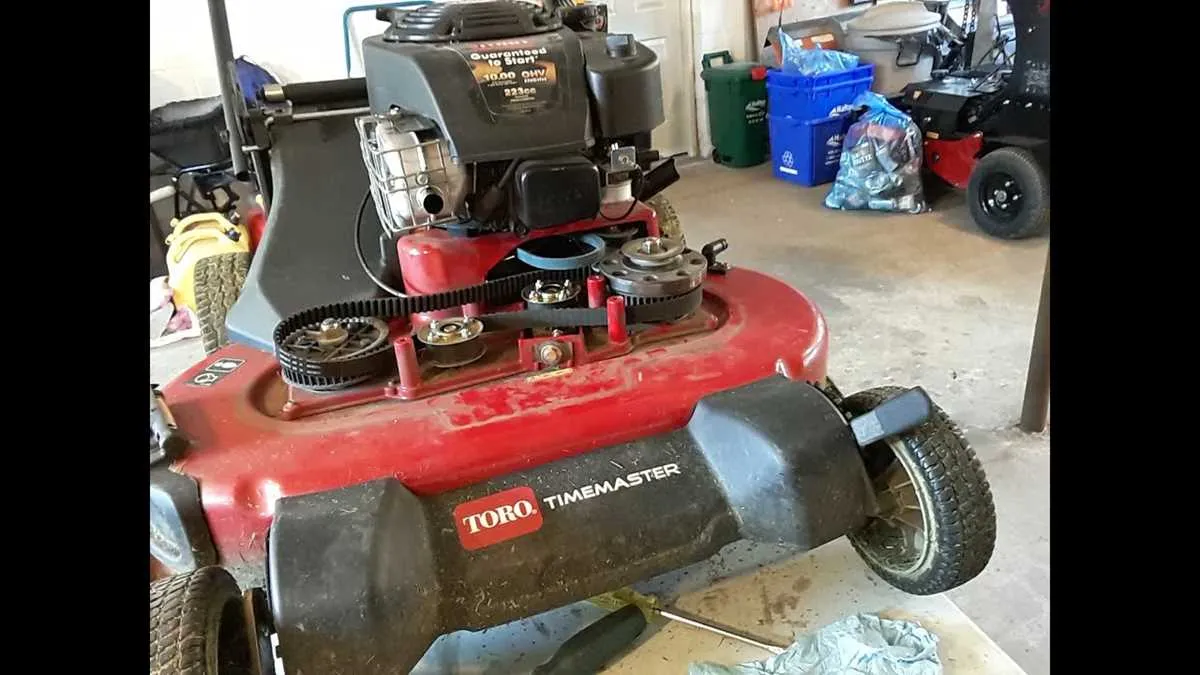 toro timemaster belt diagram