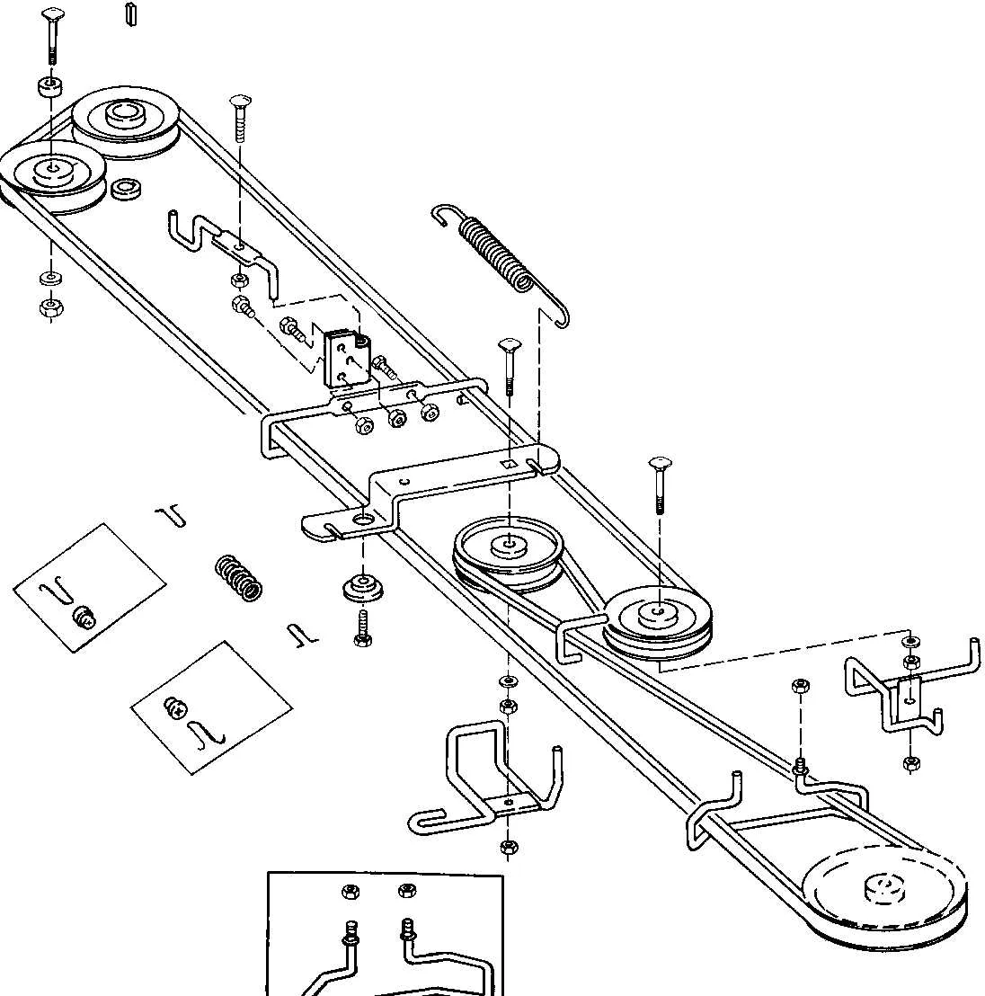 huskee lawn tractor belt diagram