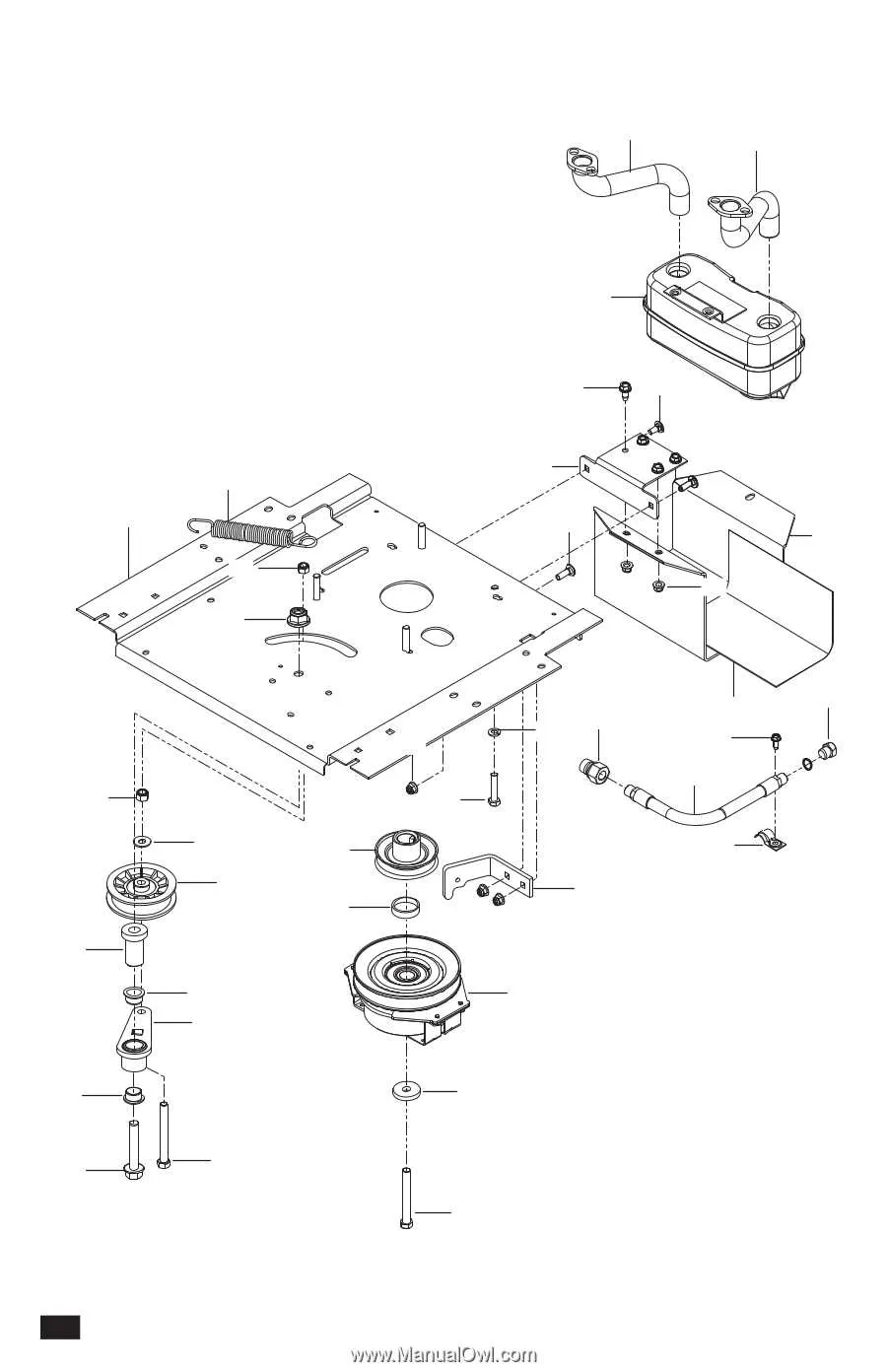 husqvarna z242f drive belt diagram