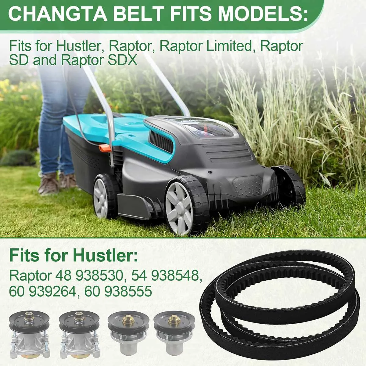 hustler raptor sd drive belt diagram