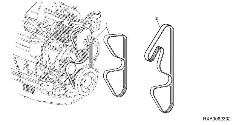 john deere serpentine belt diagram