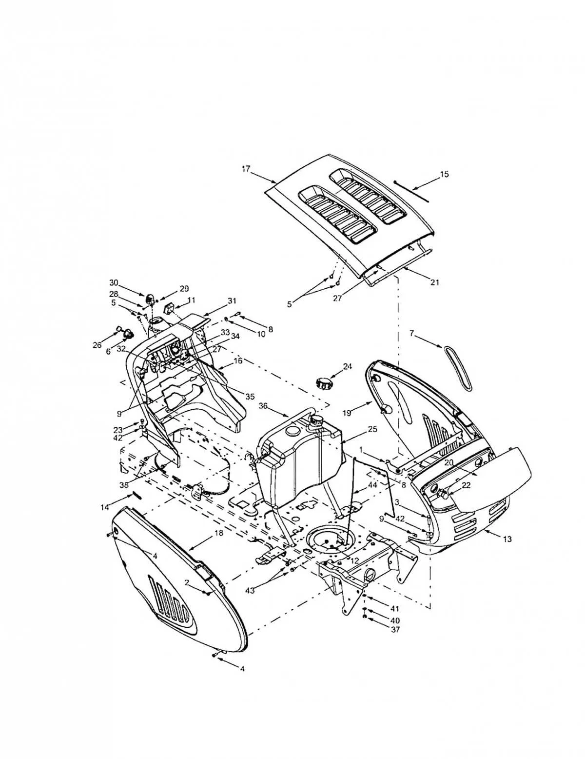 troy bilt ltx 1842 drive belt diagram