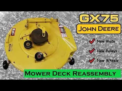 john deere gx85 deck belt diagram