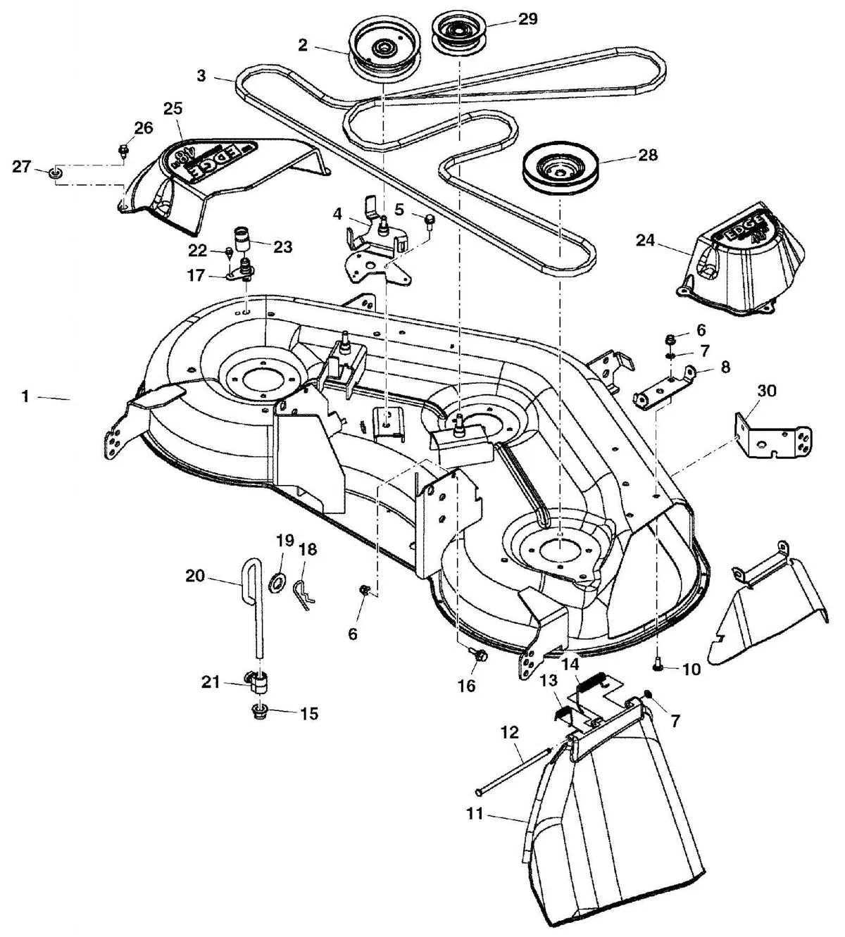 jd d140 belt diagram