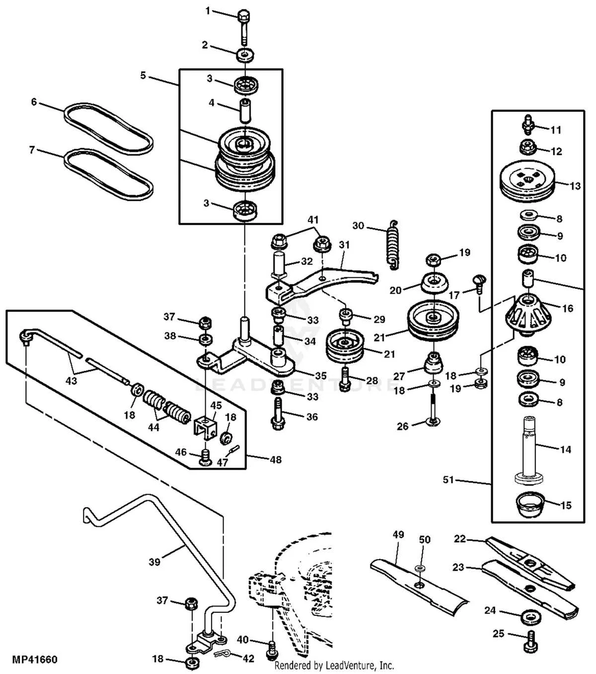 john deere gt235 deck belt diagram