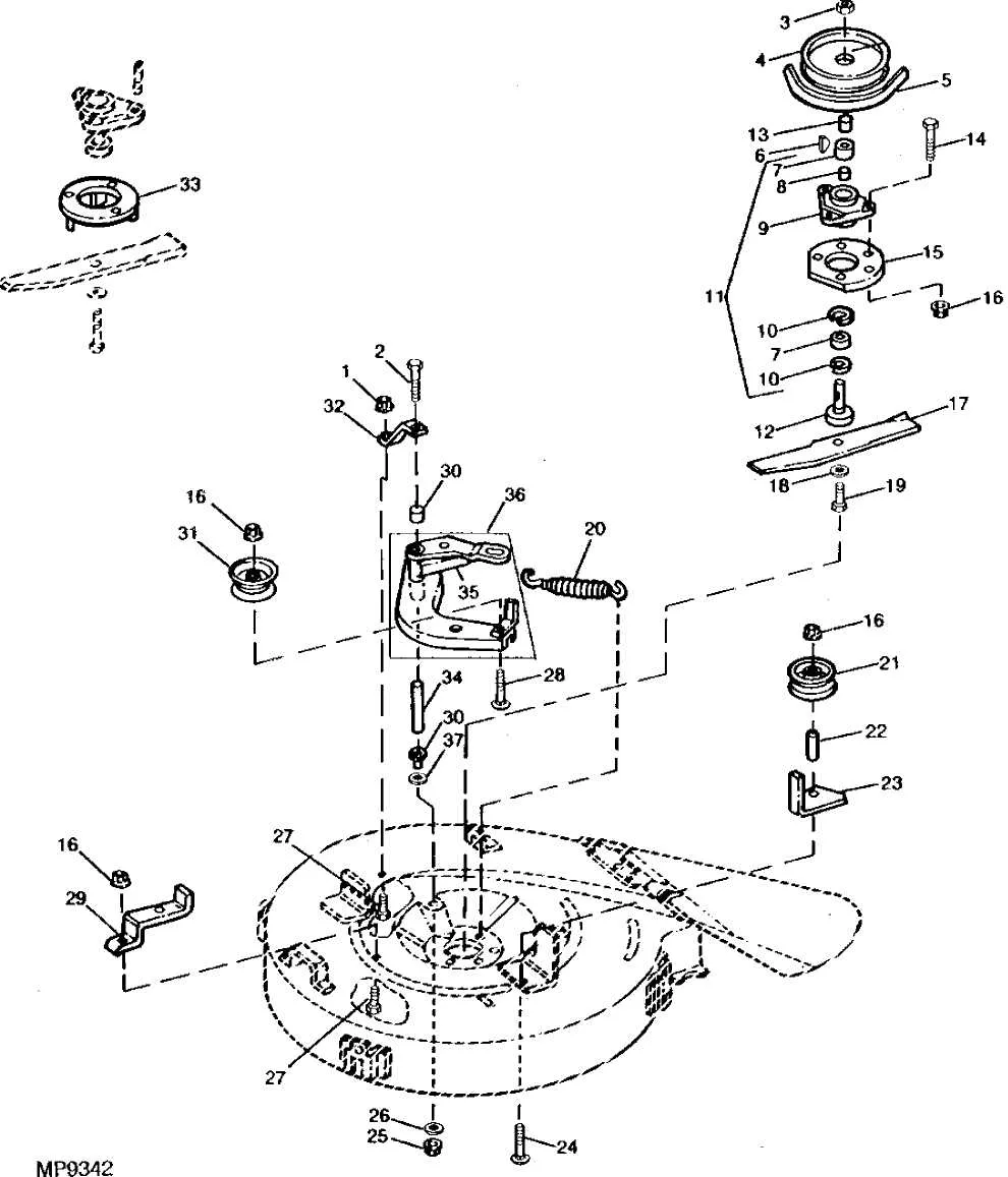 john deere gx75 drive belt diagram