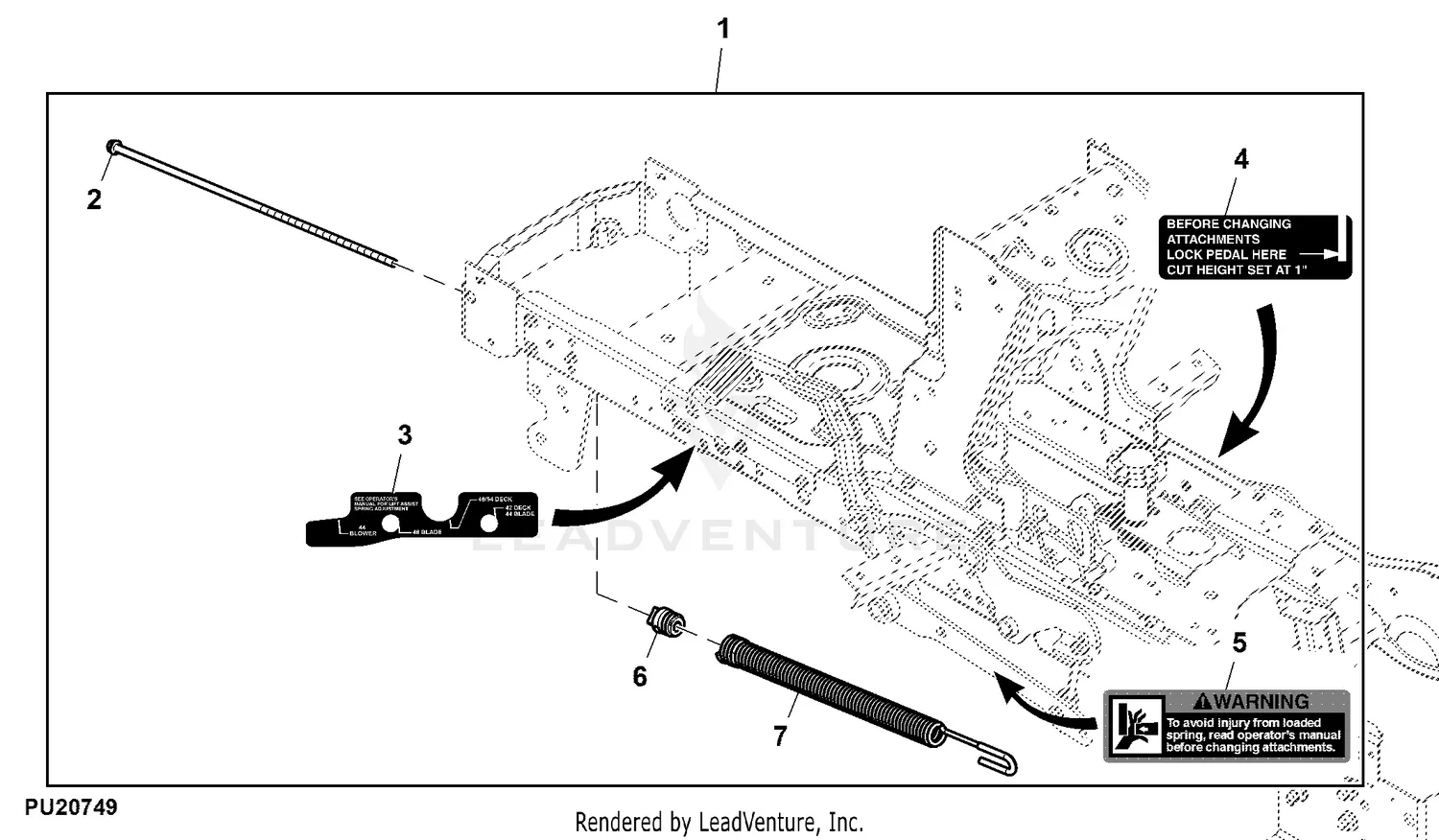 john deere x350 48 deck belt diagram