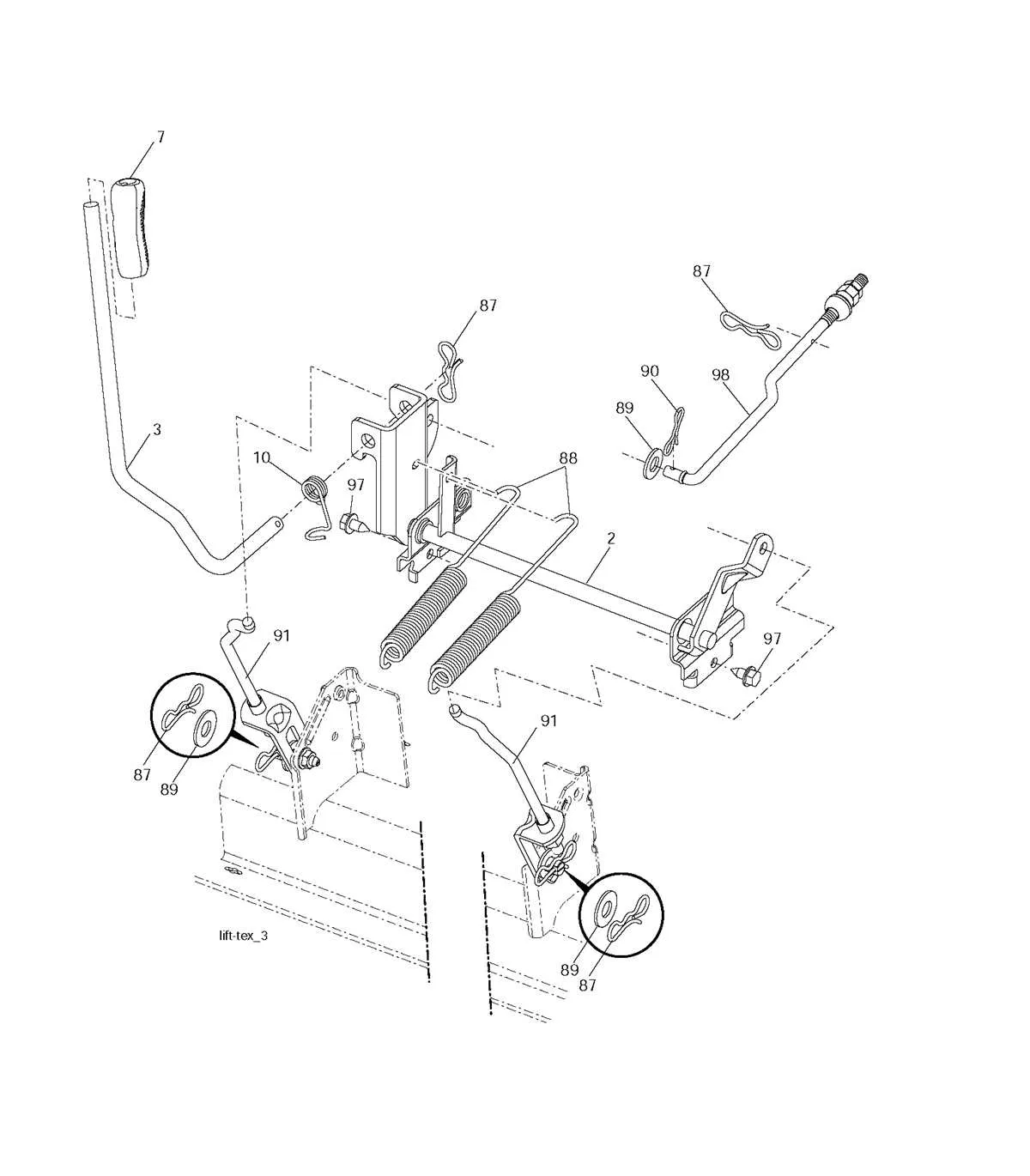 husqvarna yth2348 belt diagram