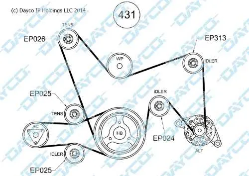 ls1 drive belt diagram