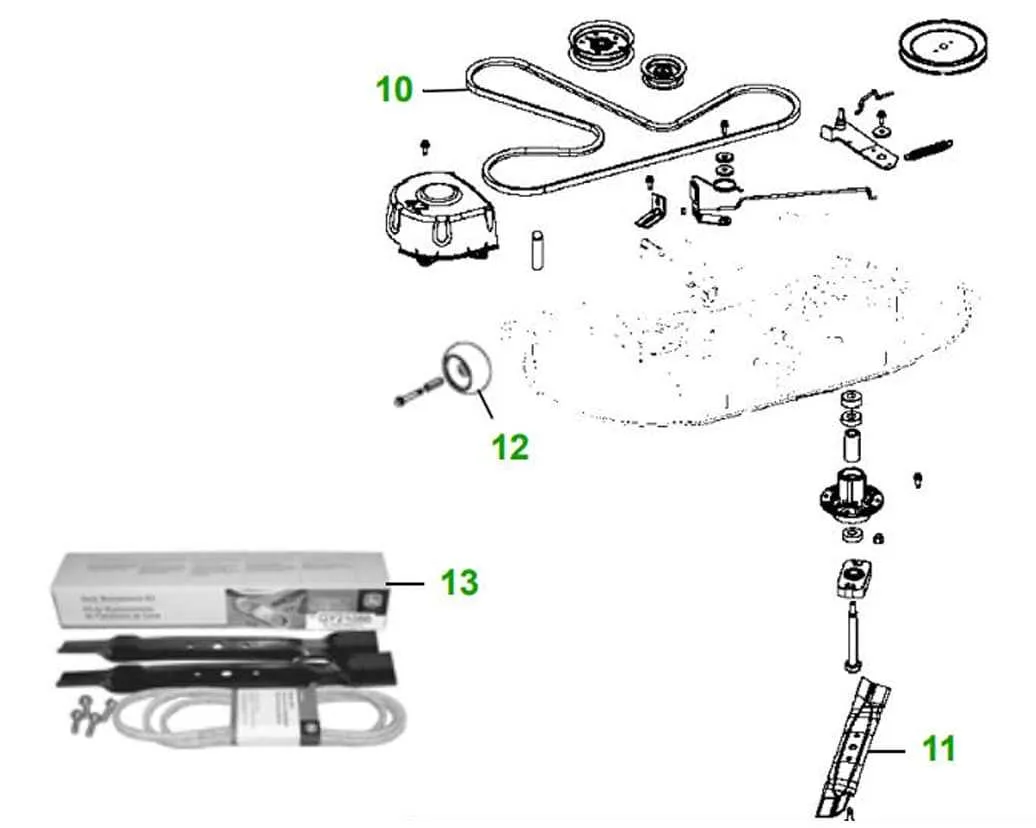 l118 john deere belt diagram