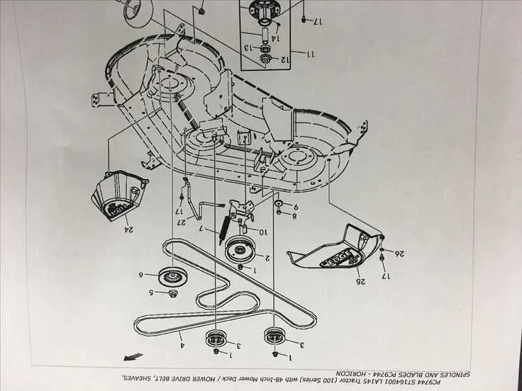 la145 belt diagram la145 belt diagram