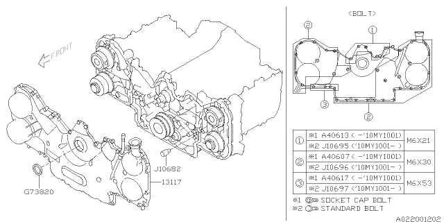 2010 subaru outback belt diagram
