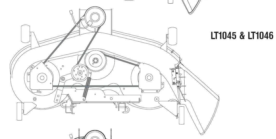 cub cadet xt1 lt46 belt diagram
