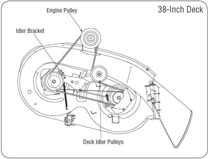 drive belt diagram for huskee riding mower