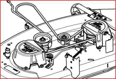 d140 deck belt diagram