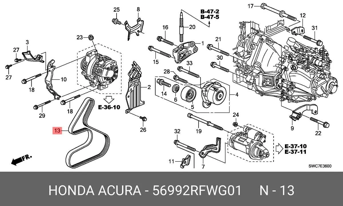 2015 honda crv belt diagram