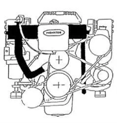 mercruiser 5.7 serpentine belt diagram
