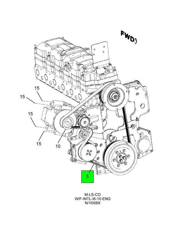 2004 5.9 cummins belt diagram