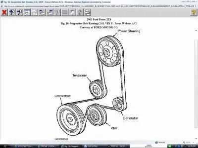 02 ford focus serpentine belt diagram