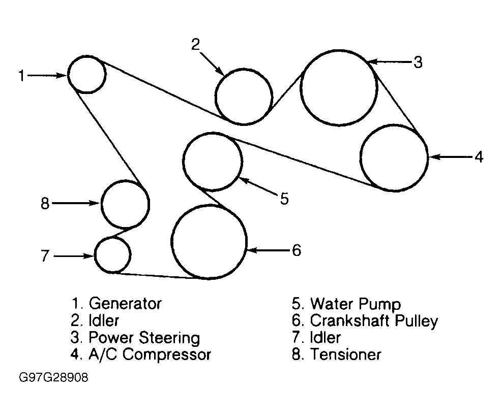 2012 ford escape serpentine belt diagram