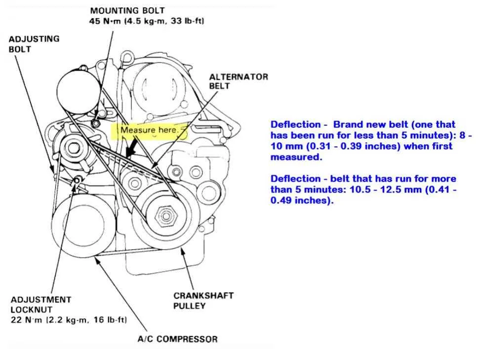 2012 honda accord serpentine belt diagram