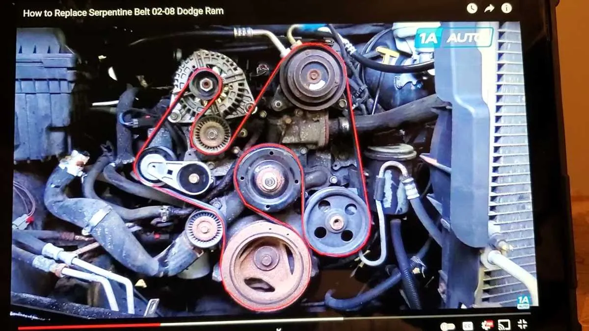 2006 dodge ram 2500 belt diagram