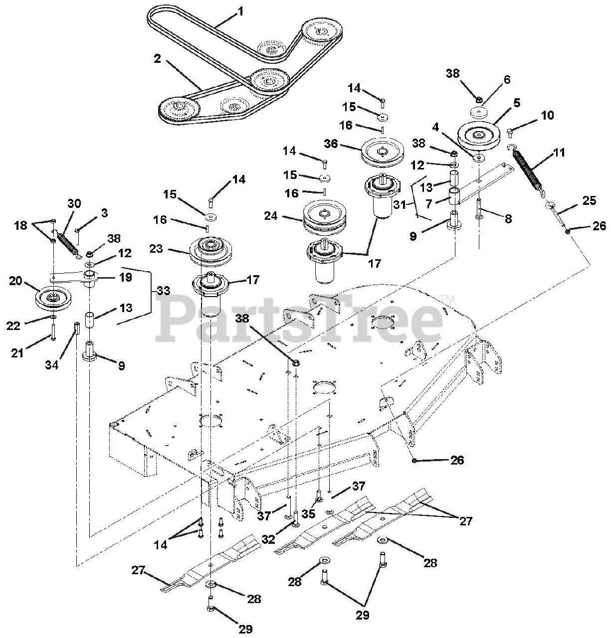 ariens belt diagram