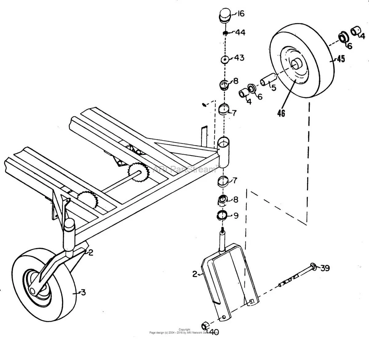 dixie chopper 60 inch deck belt diagram