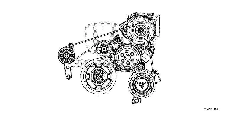 2005 honda crv belt diagram