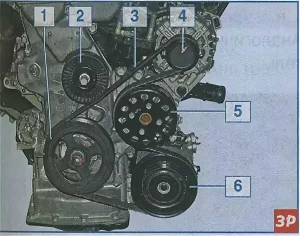 2011 kia forte belt diagram