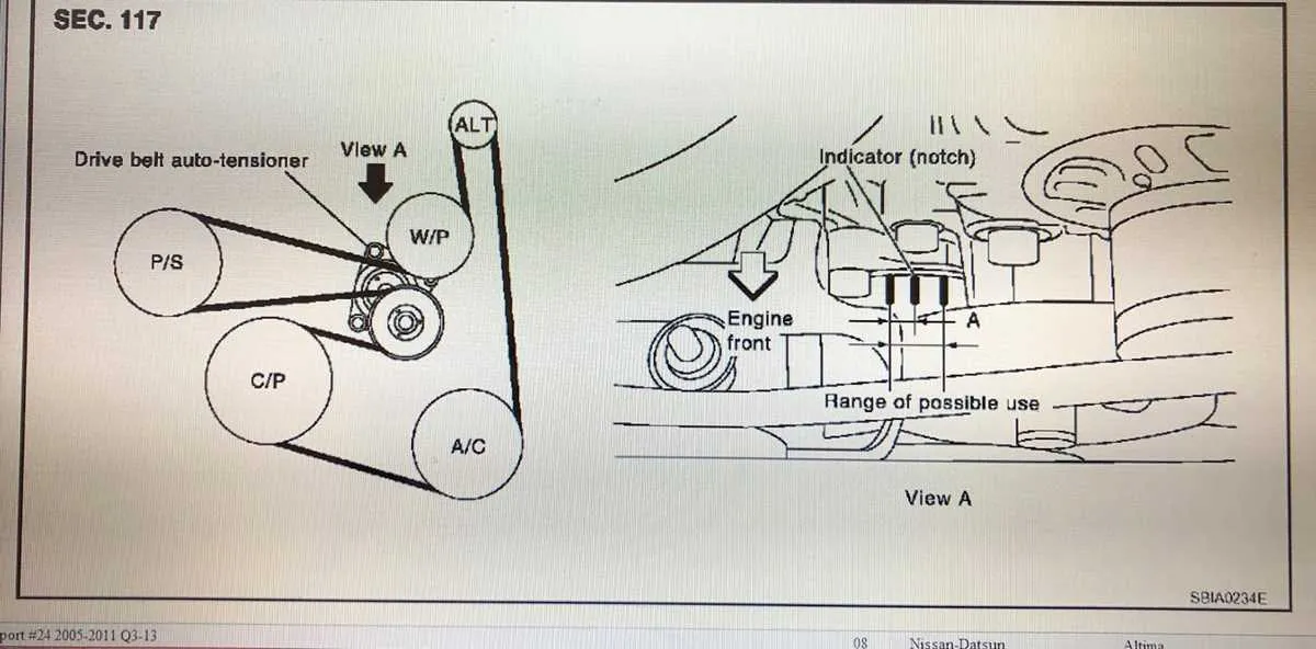 2012 nissan rogue belt diagram