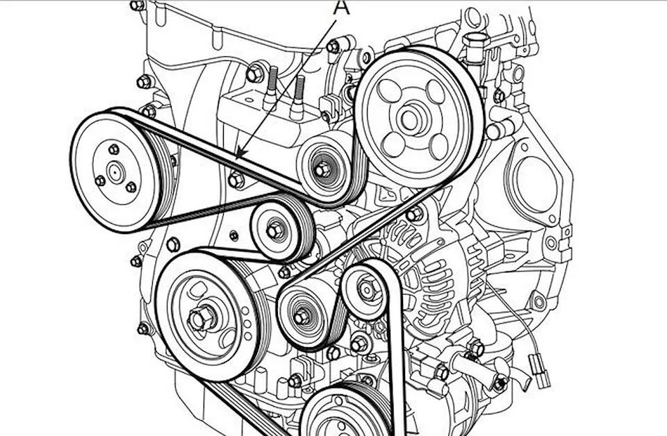 2017 kia sorento 3.3 belt diagram