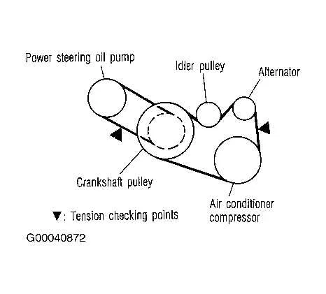 2013 nissan maxima serpentine belt diagram