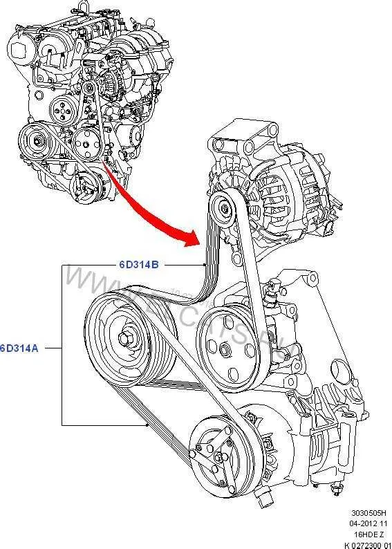 08 ford focus belt diagram