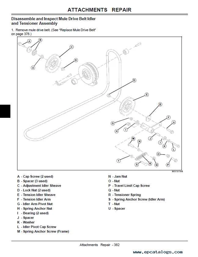 john deere 757 belt diagram