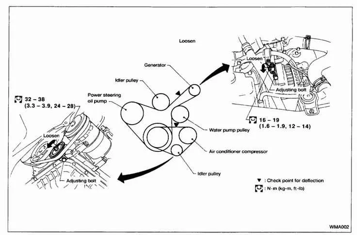 2010 nissan maxima belt diagram