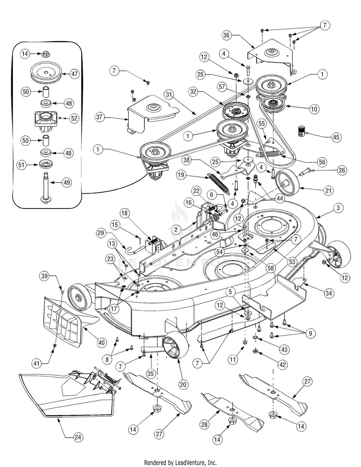 cub cadet lt1046 belt diagram