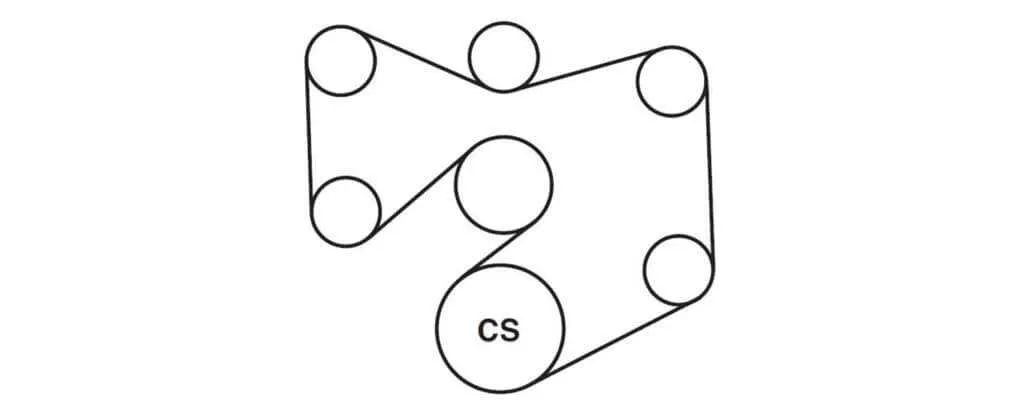 02 ford focus serpentine belt diagram