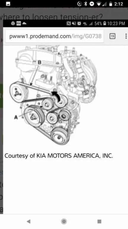 2013 kia optima belt diagram