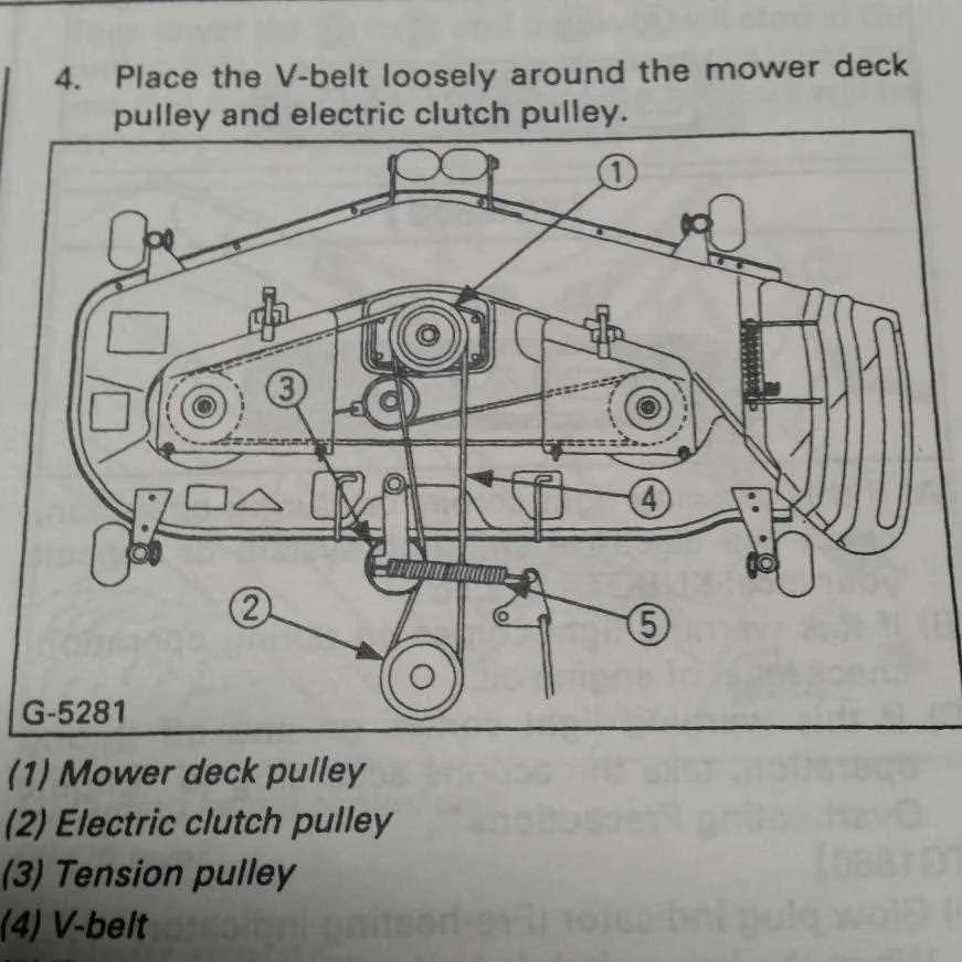kubota z125s drive belt diagram