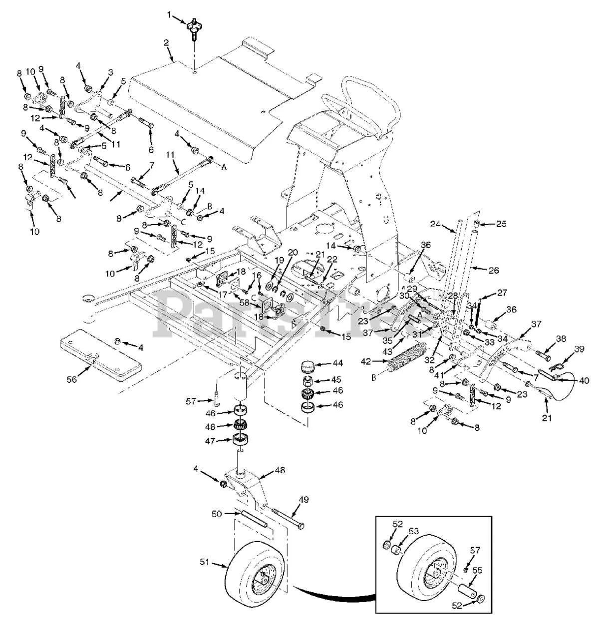 scag v ride 2 belt diagram