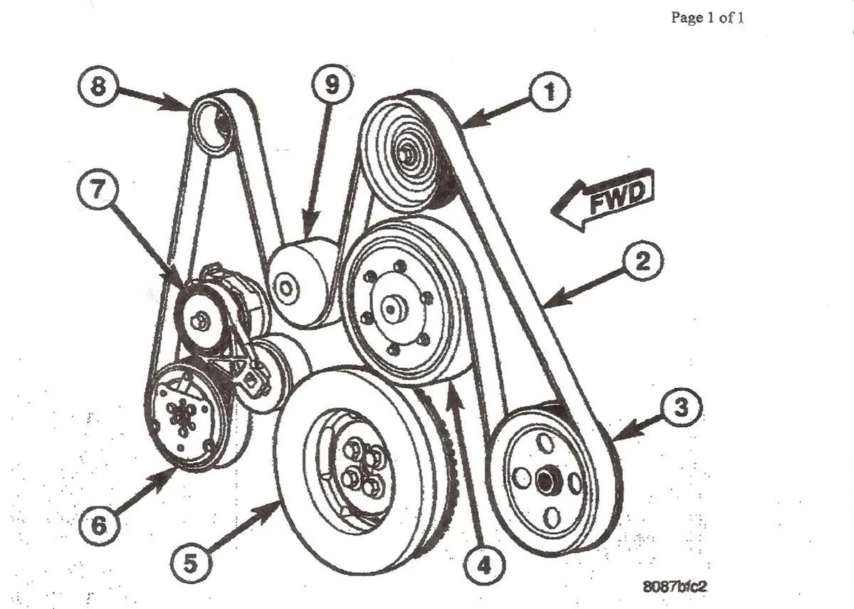 serpentine belt diagram 5.9 cummins