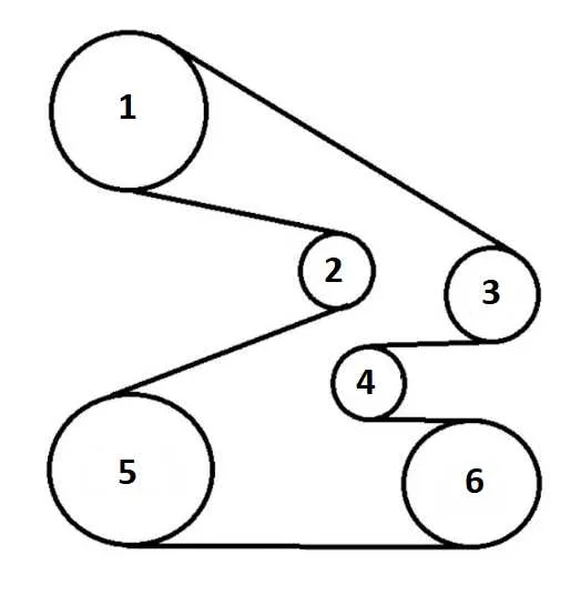 serpentine belt diagram for 2007 honda odyssey