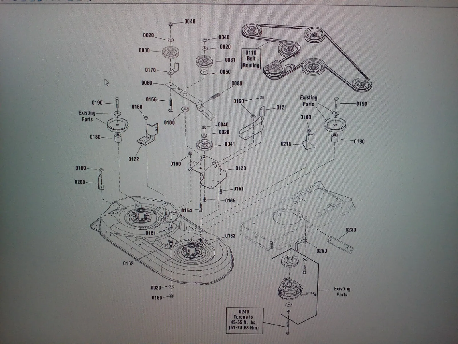 simplicity mower belt diagram