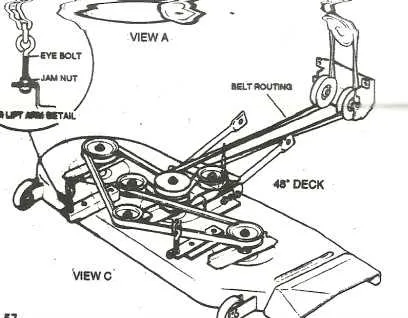 snapper 42 inch deck belt diagram