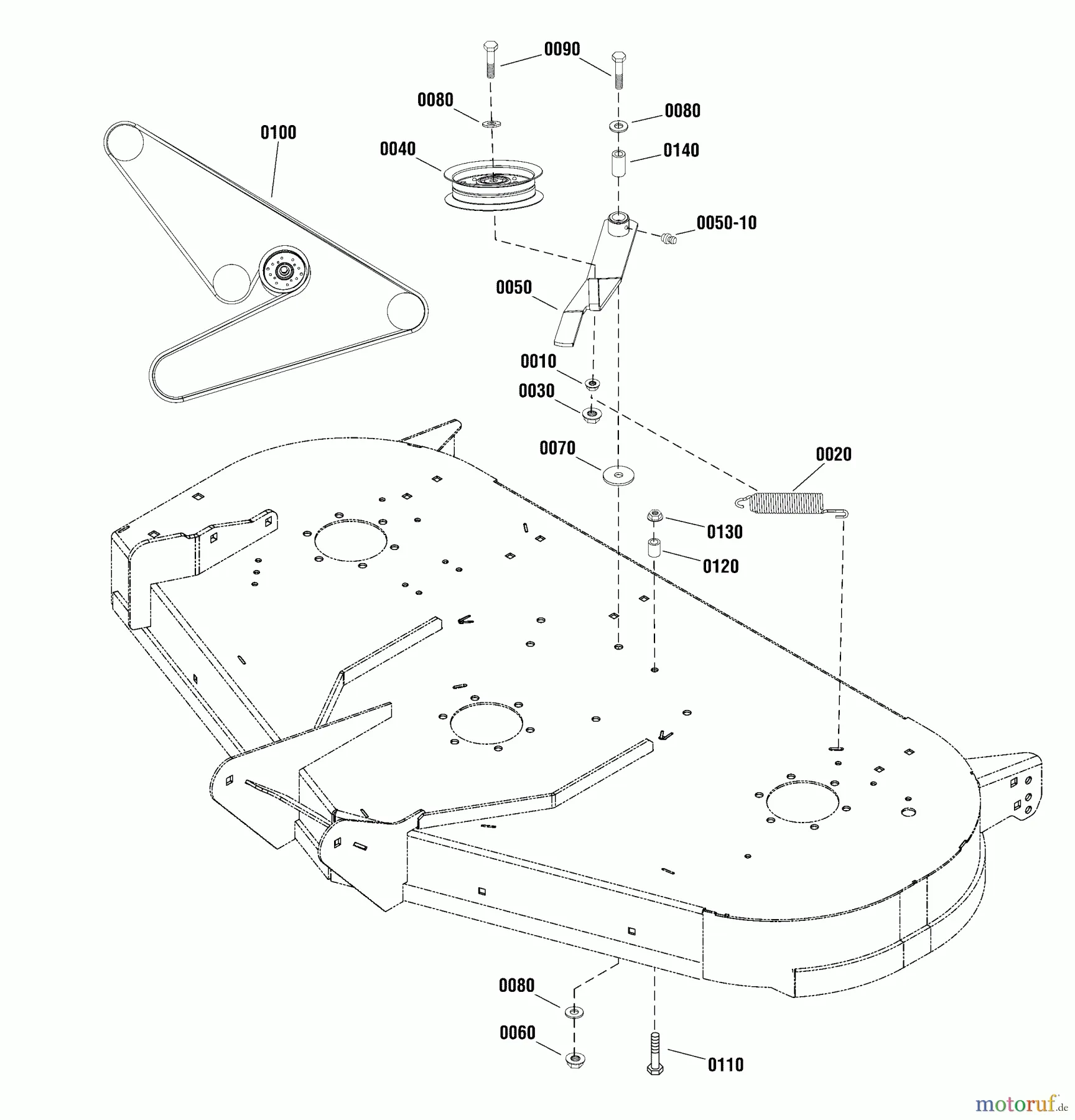 snapper spx belt diagram